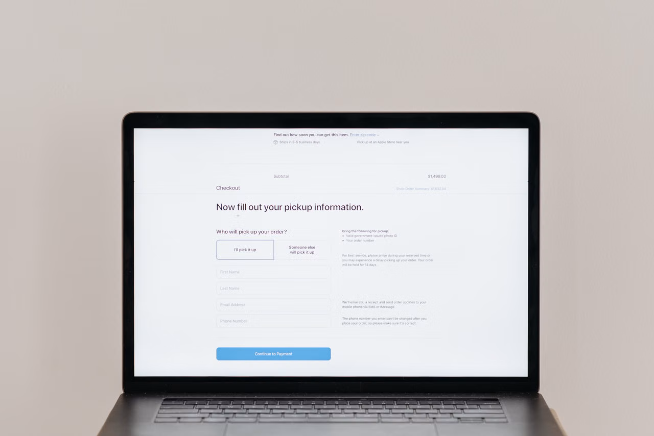 Online gaming payment screen